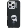 Karl Lagerfeld IML Aquarelle Karl dėklas Apple iPhone 16 Pro Max juodos spalvos
