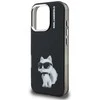 Karl Lagerfeld IML Aquarelle Choupette dėklas Apple iPhone 16 Pro Max juodos spalvos