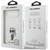 Dėklas Karl Lagerfeld Silicone Karl Sketch &amp; Logo MagSafe Case for iPhone 17 Air - Baltas