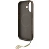 Guess 4G Charm dėklas skirtas Apple iPhone 17 Tone on Tone rudos spalvos