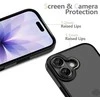„Tech-Protect MagMat iPhone 17“ dėklas – matinis juodas