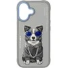 „Nimmy Glasses Cool nag“ dėklas „iPhone 17“ – pilkas