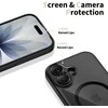„Tech-Protect Magpeak Magsafe CC“ dėklas, skirtas „iPhone 17“ – skaidrus, juodas