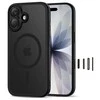 „Tech-Protect Magpeak Magsafe CC“ dėklas, skirtas „iPhone 17“ – matinis juodas