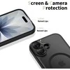 „Tech-Protect Magpeak Magsafe CC“ dėklas, skirtas „iPhone 17“ – matinis juodas