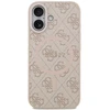 Guess PU Leather 4G Colored Ring MagSafe dėklas skirtas Apple iPhone 17 Rožinė