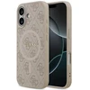 Guess PU Leather 4G Colored Ring MagSafe dėklas skirtas Apple iPhone 17 Rožinė