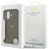 GUESS dėklas, skirtas IPHONE 17, suderinamas su „MagSafe GUHMP17SG4GFRW“ (PU 4G Ring Classic Logo), rudas