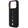 BMW M Silicon Tricolor Line MagSafe dėklas skirtas Apple iPhone 17 Pro juodos spalvos