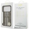 GUESS dėklas, skirtas IPHONE 17 Pro, suderinamas su MagSafe GUHMP17LP4RPSW (4G spausdintos juostelės), rudas