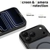 „Tech-Protect Magpeak Magsafe CC“ dėklas, skirtas „iPhone 17 Pro“ – matinis juodas