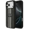 GUESS dėklas, skirtas IPHONE 17 Pro Max, suderinamas su MagSafe GUHMP17XP4RPSK (4G spausdintos juostelės), juodas