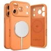 „Tech-Protect“ silikoninis „MagSafe“ dėklas, skirtas „iPhone 17 Pro“ – oranžinis