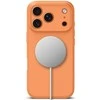 „Tech-Protect“ silikoninis „MagSafe“ dėklas, skirtas „iPhone 17 Pro“ – oranžinis