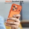 „Tech-Protect MagMat“ dėklas, skirtas „iPhone 17 Pro“ – oranžinis ir matinis