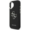 „Guess Grained Big 4G Classic“ logotipo dėklas, skirtas iPhone 17 - juodas