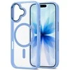 iPhone 17 telefono dėklas permatomas mėlynas MagMat