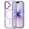iPhone 17 telefono dėklas permatomas violetinis MagMat
