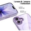 iPhone 17 telefono dėklas permatomas violetinis MagMat