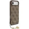 Guess 4G Charm dėklas skirtas Apple iPhone 17 Air Tone on Tone rudos spalvos