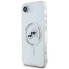 iPhone dėklas su Karl Lagerfeld ir Choupette dizainu, baltas
