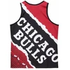 Įrėminti krepšinio marškinėliai su Jumbotron grafika, Mitchell & Ness NBA Chicago Bulls