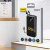 Dudao K13 10000mAh Powerbank with Built-in Cable – juodos spalvos