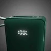 Išorinė baterija 10000 mAh žalia su USB-C laidu ir ekranu SBS