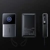 Joyroom JR-PR1 10000mAh 22.5W išorinė baterija su integruotu ištraukiamu USB-C laidu – juodos spalvos
