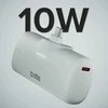 SBS EcoPower 5000 mAh 10W išorinė baterija su integruotu USB-C prievadu – pilka