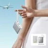 Išorinė baterija su USB-C ir Lightning laidais, balta, 10000 mAh