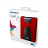 Ausinės Išorinis kietasis diskas ADATA HD650 (1TB; 2.5"; USB 3.2; raudonas)
