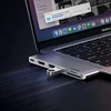 Išplėtimo centras Ugreen CM380 2xUSB C - HDMI/2xUSB 3.0/SD TF/USB C PD - pilkos spalvos