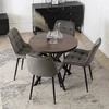 Išskleidžiamas stalas DORIAN 80–160 cm, riešutas / juodas