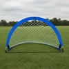 Smj Išskleidžiami futbolo treniruočių vartai – mėlyni (D) 183x104x104 cm