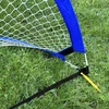 Smj Išskleidžiami futbolo treniruočių vartai – mėlyni (D) 183x104x104 cm
