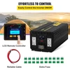 VEVOR Keitiklis 5000W 12V į 110V su LCD ekranu