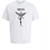 Jack & Jones marškinėliai Nirvana JPRBLUNIRVANA SS TEE 12287521 BRIGHT Baltas