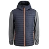 Jack&Jones JJEMULTI dygsniuota striukė 12182242 Pilka melange/Įsiūtos rankovės