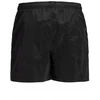 Jack&Jones JPSTMAUI Raukšlėto nailono plaukimo šortai SS25 12285513 JUODA/RYŠKI BALTA