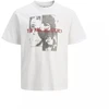 Jack&Jones marškinėliai Rolling Stones JPRBLUSTONES SS TEE 12284292 BALTA