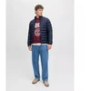 Jack&Jones vyriška pūkinė striukė JJEBRADLEY LIGHT PUFFER COLLAR NOOS 12280971 SKY CAPTIN