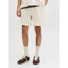 Jack&Jones vyriški dryžuoti šortai JPSTJAIDEN COBA STRIPE JOG SHORTS REG SN 12274413 Antique Baltas Stripes