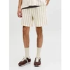 Jack&Jones vyriški dryžuoti šortai JPSTJAIDEN COBA STRIPE JOG SHORTS REG SN 12274413 Antique Baltas Stripes