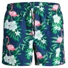 Jack&Jones vyriški JWHARUBA maudymosi šortai 12206537 NAVY BLAZER FLAMINGO