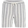 Jack&Jones vyriški šortai JPSTJAIDEN COBA STRIPE JOG SHORTS REG SN 12274413 CLOUD DANCER/STRIPES