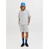 Jack&Jones vyriški šortai JPSTJAIDEN COBA STRIPE JOG SHORTS REG SN 12274413 CLOUD DANCER/STRIPES
