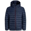Jack&Jones vyrų pūkinė striukė JJEBRADLEY LIGHT PUFFER HOOD NOOS 12280970 SKY CAPTAIN