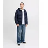 Jack&Jones vyrų pūkinė striukė JJEBRADLEY LIGHT PUFFER HOOD NOOS 12280970 SKY CAPTAIN
