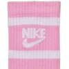 Jaunimo kojinės Nike Everyday Cush Crew baltos, rožinės, pilkos CK7302 905